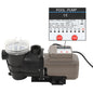 Black 0.25 HP 8000 L/h Pool Pump with Timer