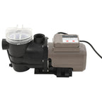 Bomba de piscina con temporizador negra 0,25 HP 8000 L/h