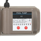 Bomba de piscina con temporizador negra 0,25 HP 8000 L/h