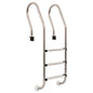 Escalera de piscina 3 peldaños acero inoxidable 304 120 cm