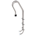 Escalera de piscina 3 peldaños acero inoxidable 304 120 cm