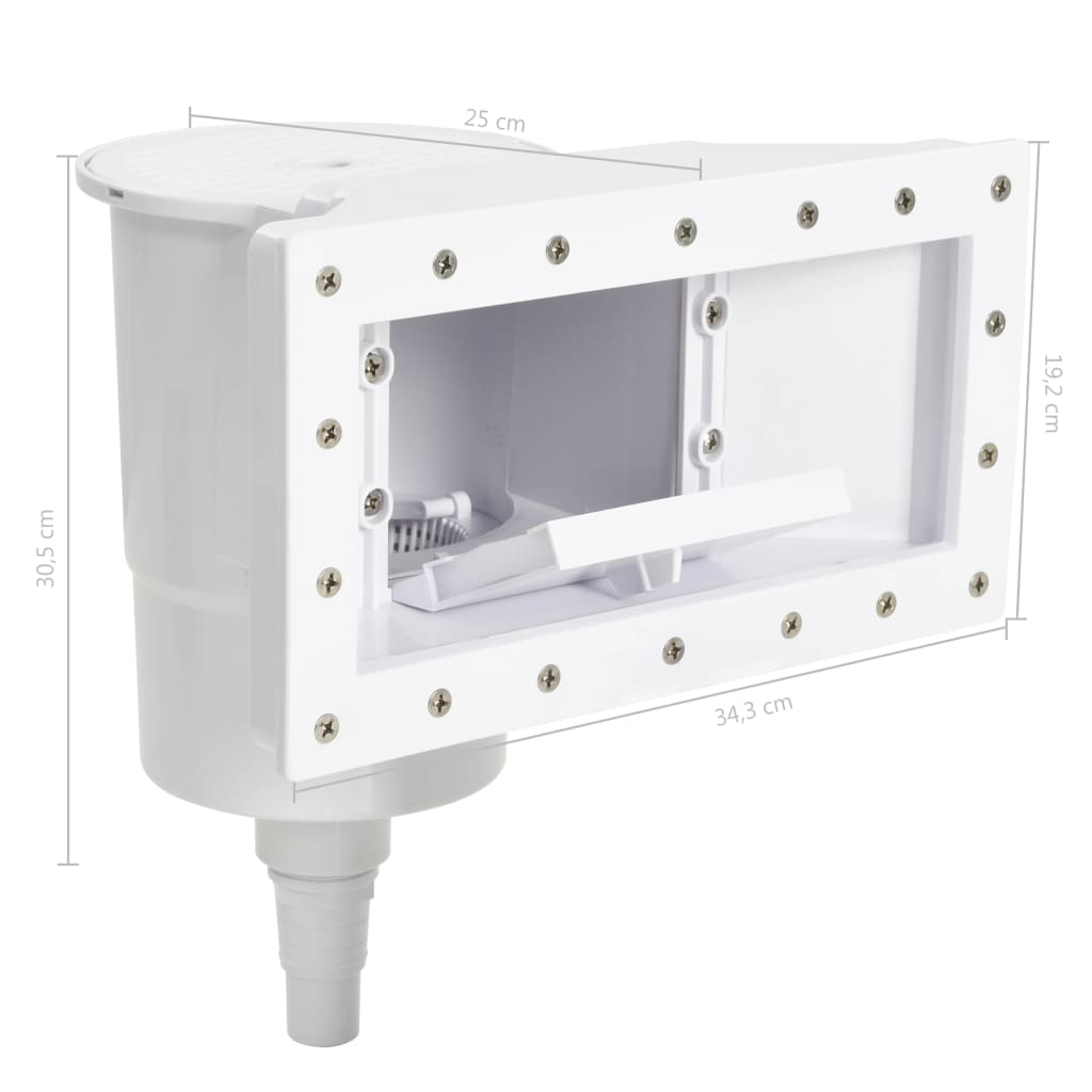 Skimmer de piscina de boca ancha de 11 piezas 34,3x25x30,5 cm