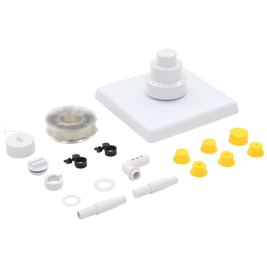Fuente griega para piscina 13 piezas blanca