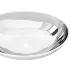 Lavabo de cerámica plateado 40x33x13,5 cm