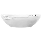 Lavabo de cerámica plateado 40x33x13,5 cm