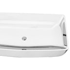 Lavabo 71x38x13,5 cm cerámica plateado