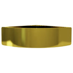 Lavabo con rebosadero 45x32x12,5 cm cerámica dorado
