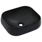 Lavabo 40x30x13 cm cerámica negro