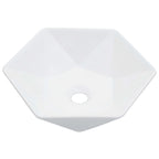 Lavabo 41x36,5x12 cm cerámica blanco