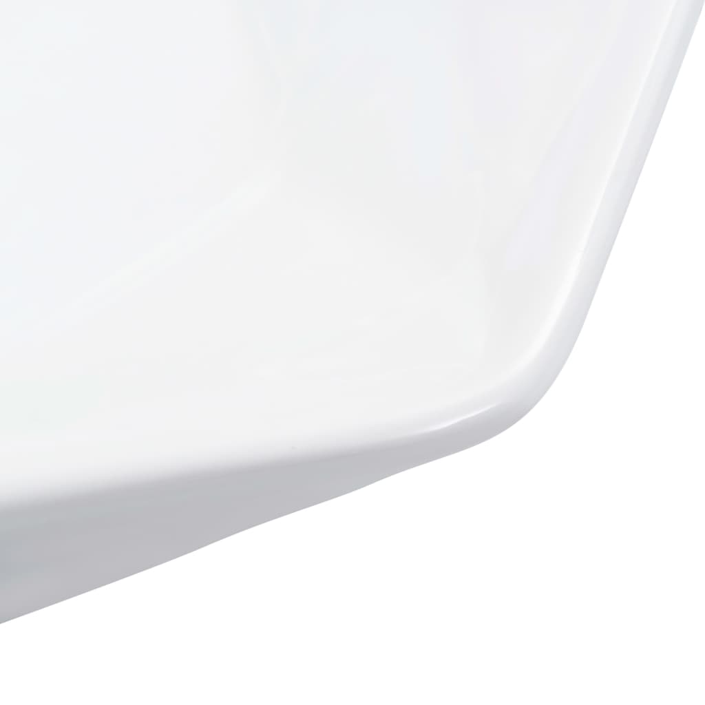 Lavabo 41x36,5x12 cm cerámica blanco
