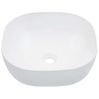 Lavabo 42,5x42,5x14,5 cm cerámica blanco