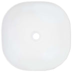 Lavabo 42,5x42,5x14,5 cm cerámica blanco
