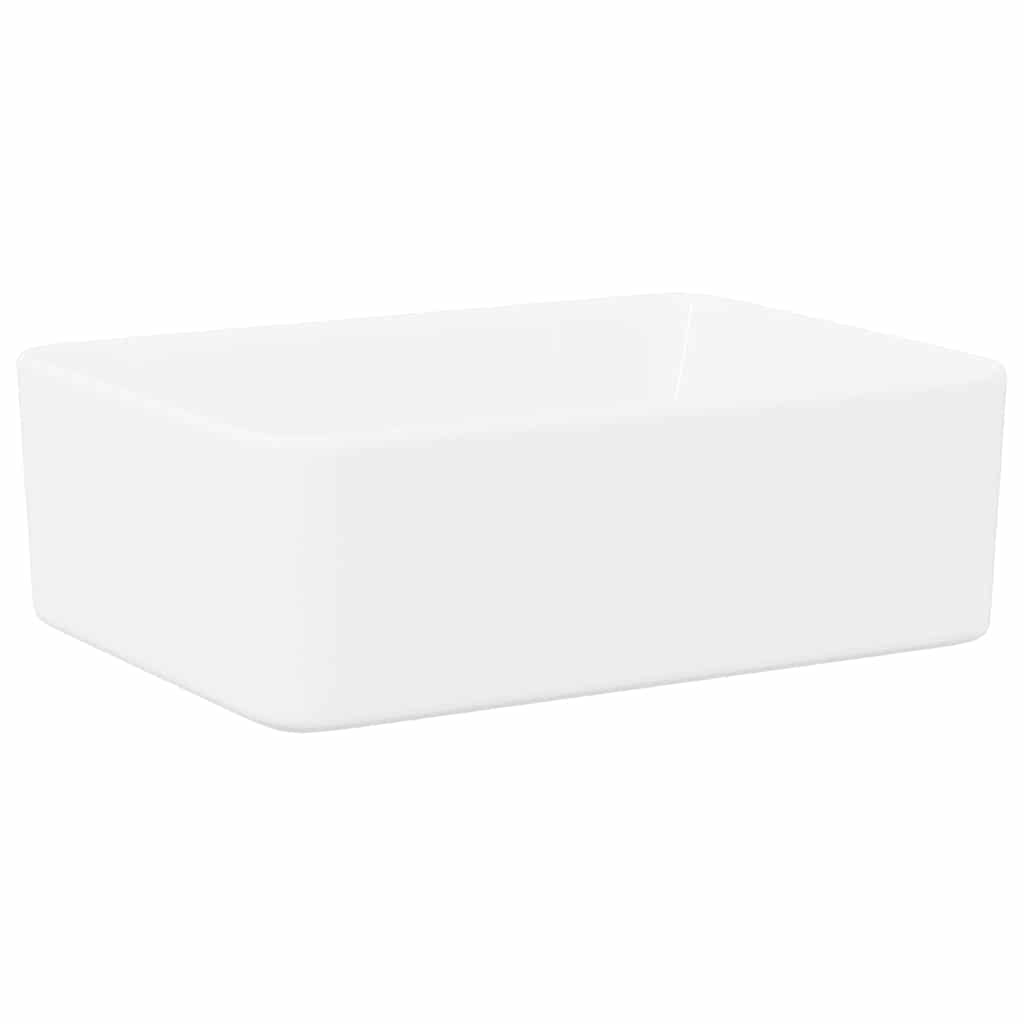 Lavabo 40x30x13 cm cerámica blanco