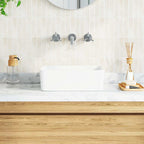Lavabo 40x30x13 cm cerámica blanco