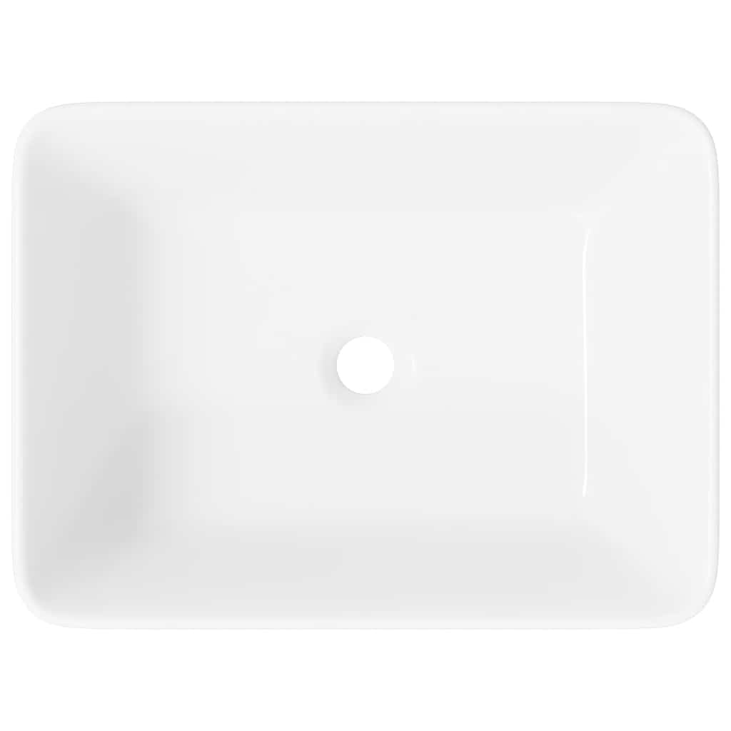 Lavabo 40x30x13 cm cerámica blanco