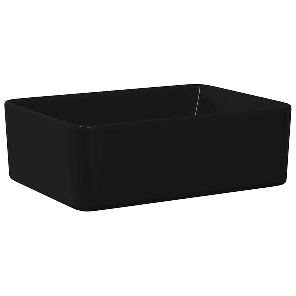 Lavabo 40x30x13 cm cerámica negro