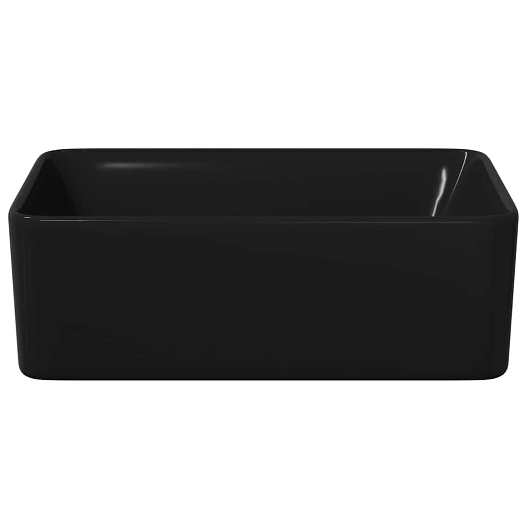 Lavabo 40x30x13 cm cerámica negro