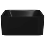 Lavabo 40x30x13 cm cerámica negro