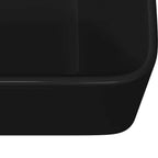Lavabo 40x30x13 cm cerámica negro