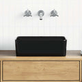 Lavabo 40x30x13 cm cerámica negro