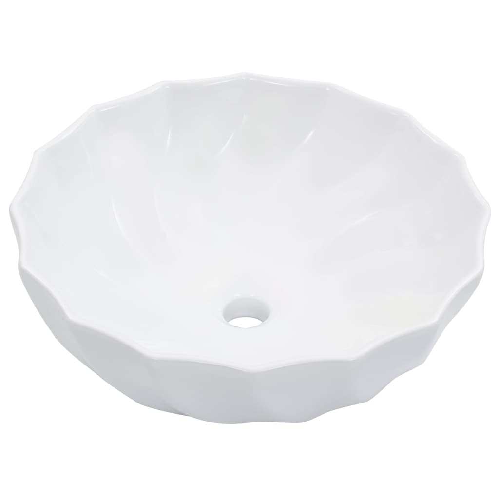 Lavabo 46x17 cm cerámica blanco