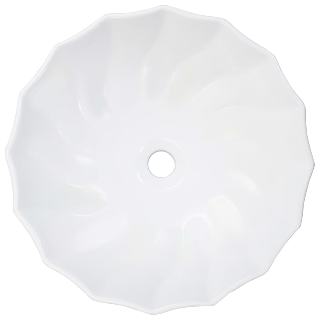 Lavabo 46x17 cm cerámica blanco