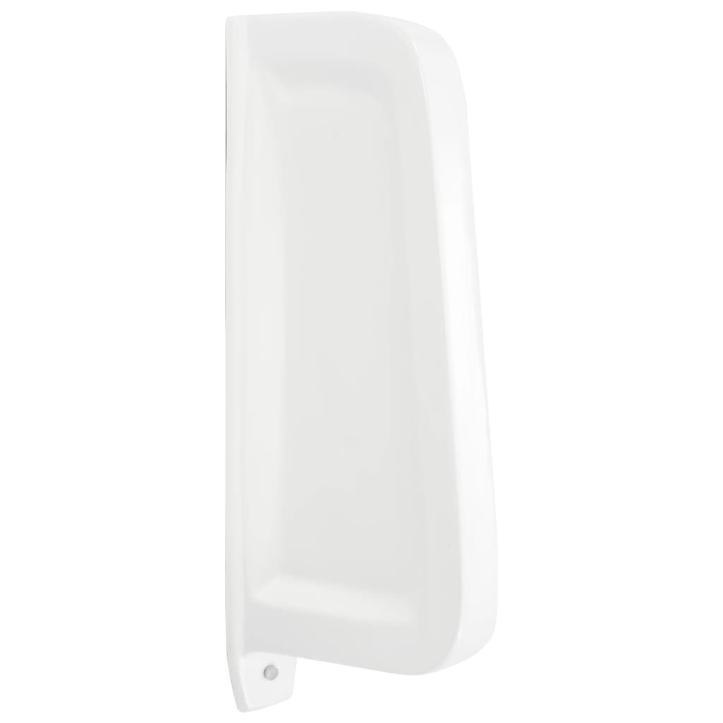 Separador de privacidad de urinario de pared cerámica blanco