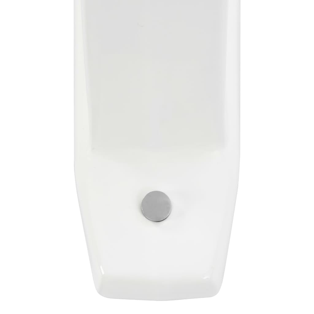 Separador de privacidad de urinario de pared cerámica blanco