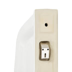Separador de privacidad de urinario de pared cerámica blanco