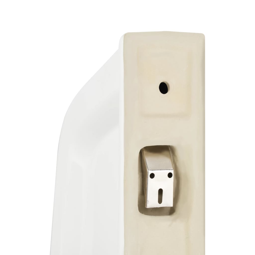 Separador de privacidad de urinario de pared cerámica blanco
