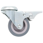 Ruedas giratorias agujero pasador y frenos dobles 4 uds 50 mm