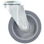 Ruedas giratorias con agujero pasador 4 unidades 100 mm