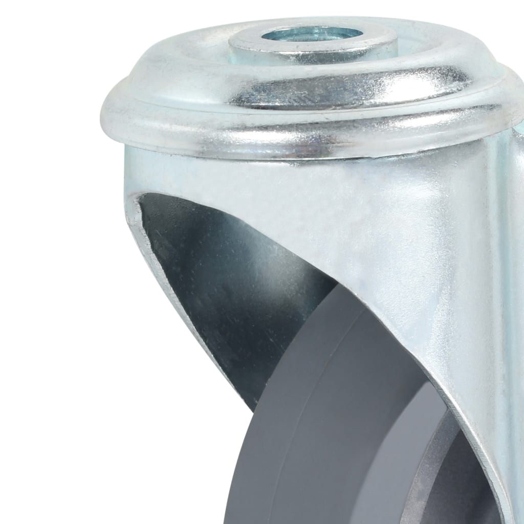 Ruedas giratorias con agujero pasador 4 unidades 100 mm