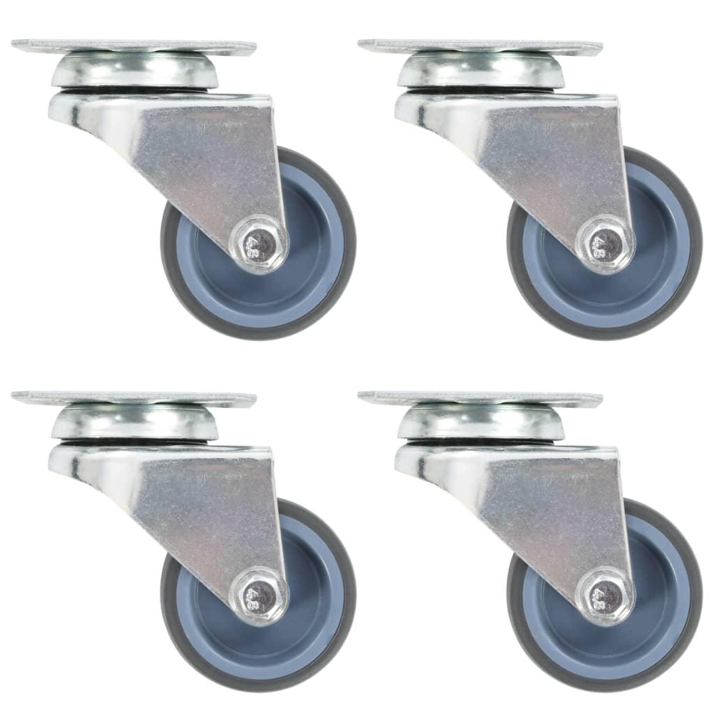 Ruedas dobles giratorias 4 unidades 50 mm