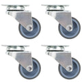 Ruedas dobles giratorias 4 unidades 50 mm