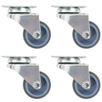 Ruedas dobles giratorias 4 unidades 50 mm
