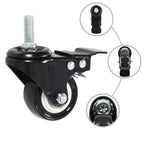 Ruedas giratorias con frenos 4 unidades 50 mm