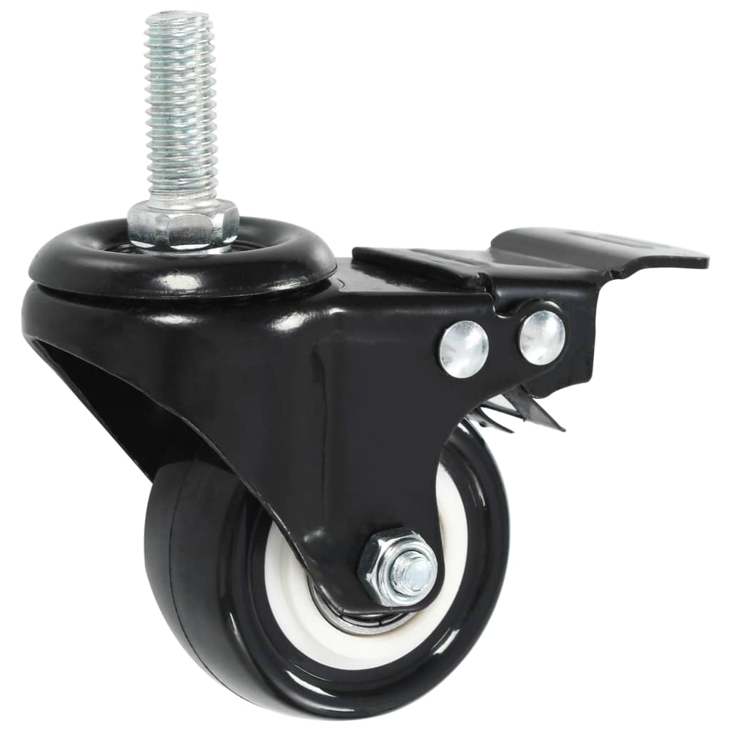 Ruedas giratorias con frenos 4 unidades 50 mm