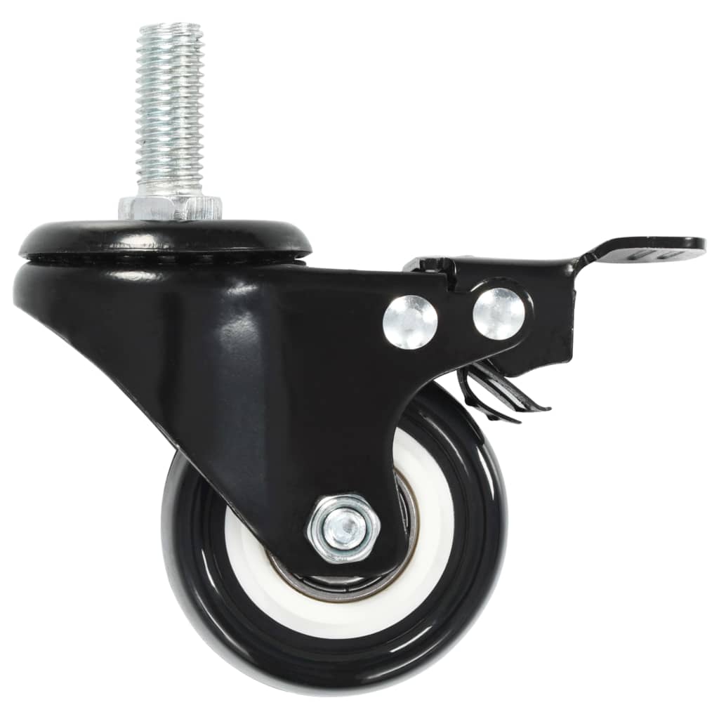 Ruedas giratorias con frenos 4 unidades 50 mm