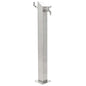 Columna de agua de jardín acero inoxidable cuadrada 95 cm