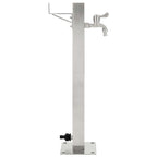 Columna de agua de jardín acero inoxidable cuadrada 65 cm