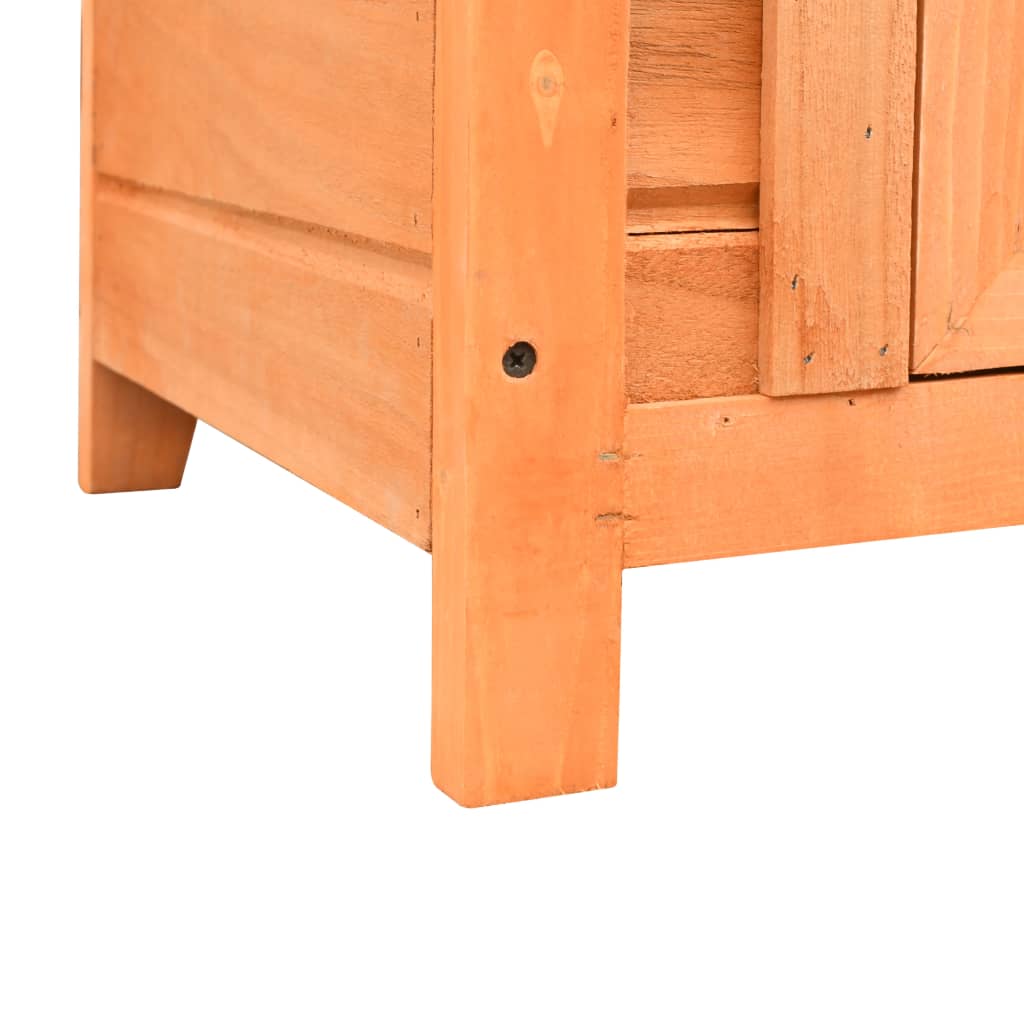 Caseta para gatos madera maciza de pino y abeto 50x46x43,5 cm