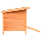 Caseta para gatos madera maciza de pino y abeto 50x46x43,5 cm