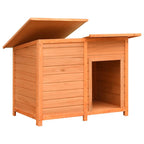 Caseta para perros madera maciza pino y abeto 120x77x86 cm