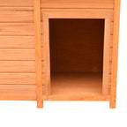 Caseta para perros madera maciza pino y abeto 120x77x86 cm