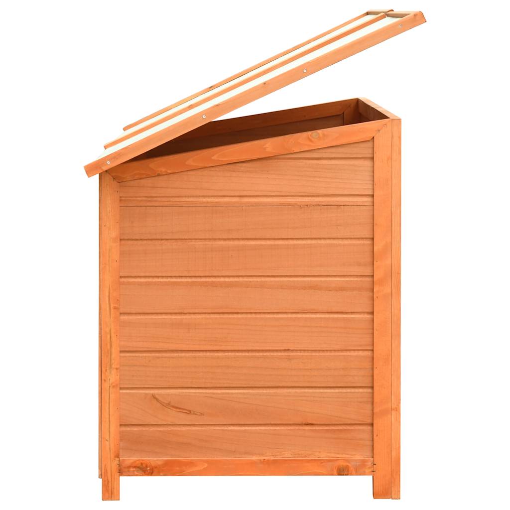 Caseta para perros madera maciza pino y abeto 120x77x86 cm