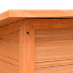 Caseta para perros madera maciza pino y abeto 120x77x86 cm