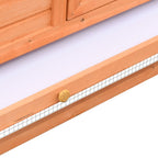Conejera madera maciza pino y abeto 310x70x87 cm