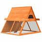 Solid pine and fir wood rabbit hutch 152x128x108 cm