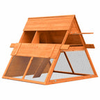 Conejera de madera maciza de pino y abeto 152x128x108 cm